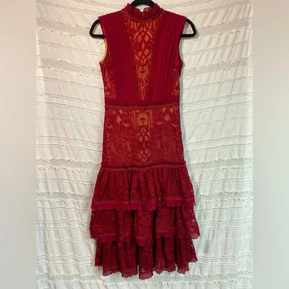 Jonathan Simkhai | Dresses | Jonathan Simkhai Tower Lace Ruffle Dress |  Poshmark